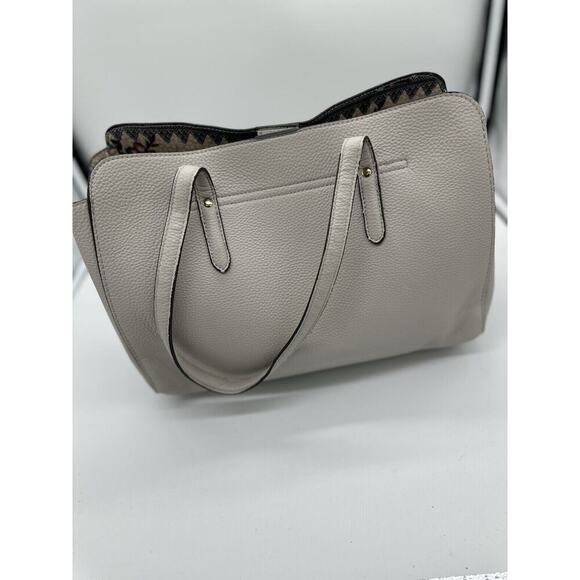 NANETTE LAPORE Light Gray Bowed Shoulder Bag Double Handeled Purse - Picture 3 of 12